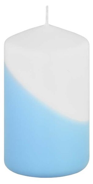 Máčená šikmo Válec 60x100mm mat modrá svíčka