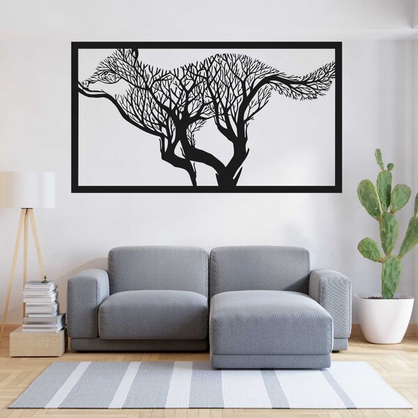 Vyřezávaný obraz na stěnu pes z dřevěné překližky | SENTOP: Preglue - Bílá barva 40 x 80 cm 3936-47483 PR0316