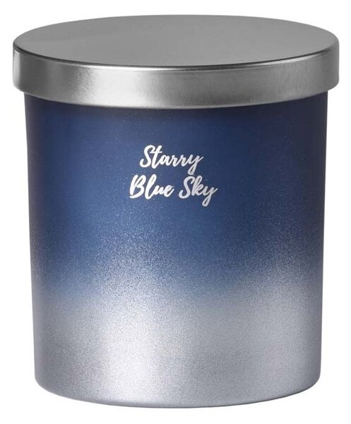 Emocio sklo 80x90 mm s plechovým víčkem vonná svíčka, v dárkové krabičce Starry Blue Sky