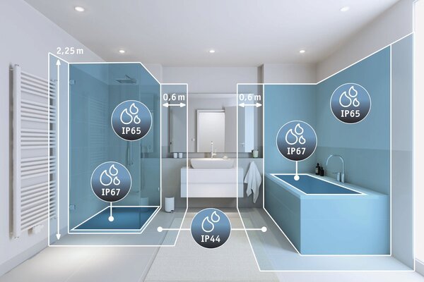 P 79956 VariFit LED vestavné svítidlo Smart Home Zigbee Veluna Edge IP44 kruhové 160mm měnitelná bílá bílá stmívatelné - PAULMANN