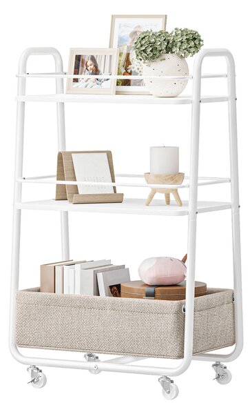 SERVÍROVACÍ VOZÍK, bílá, béžová, 43/81/30 cm Boxxx - Barové vozíky, Online Only