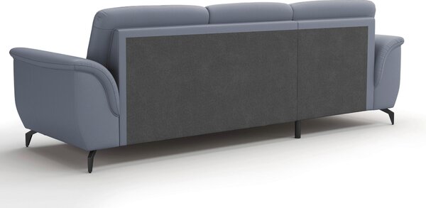 ROHOVÁ SEDAČKA, textil, kůže, šedomodrá Sit & More - Sedací soupravy, Online Only