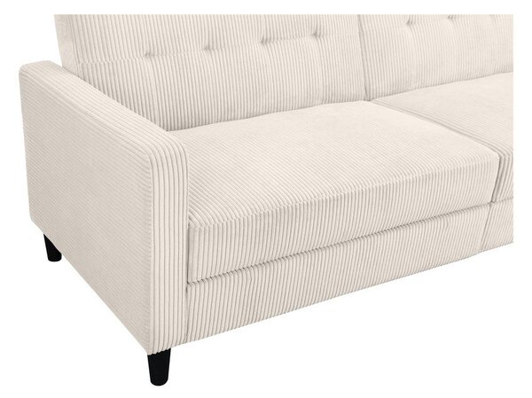 Bílá manšestrová rozkládací pohovka 82 cm Hartford – Støraa
