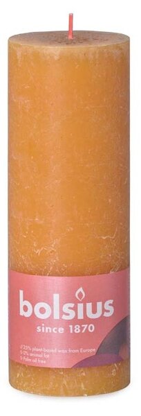 Bolsius svíčka válec Rustic Shine Honeycomb Yellow žlutá 68x190mm