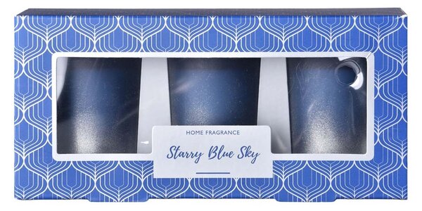 Emocio votiv 3ks vonná svíčka, v dárkové krabičce Starry Blue Sky