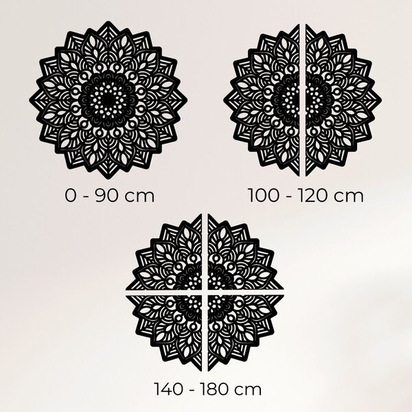Dřevěná dekorace na zeď mandala slunce - SOLIS: Překližka Topol - Honey 3071 20 cm 3939-99385 PR0319-B