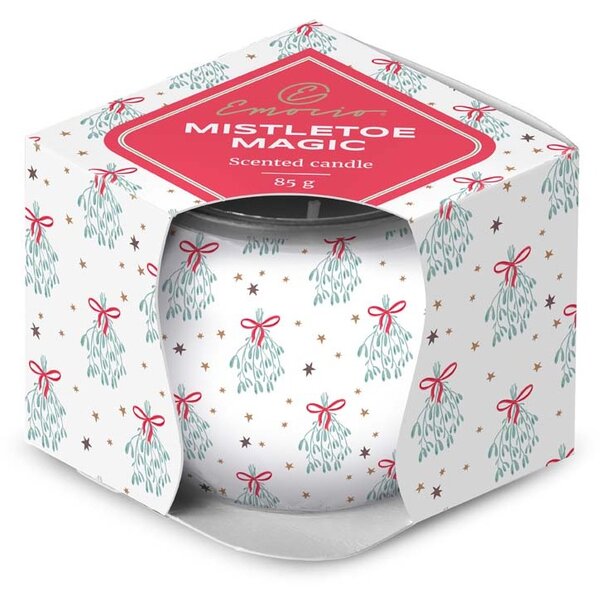 Emocio Sklo Dekor 70x62 mm Mistletoe Magic - Snowflake, vonná svíčka
