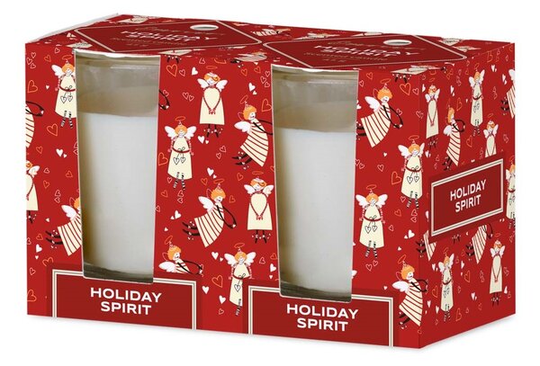 Emocio Sklo 52x65 mm 2ks v krabičce Holiday Spirit - Cookie and Cream, vonná svíčka