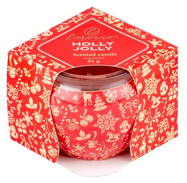 Emocio Sklo Dekor 70x62 mm Holly Jolly - Enchanted Sparkle, vonná svíčka