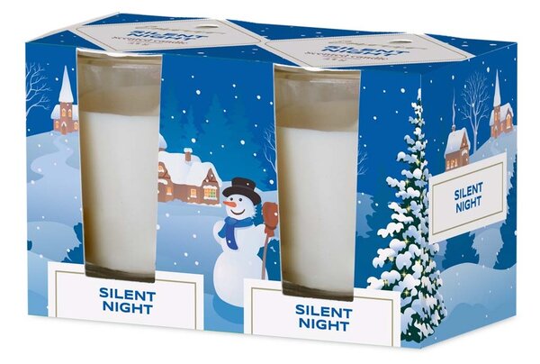 Emocio Sklo 52x65 mm 2ks v krabičce Silent Night - Forest Breeze, vonná svíčka