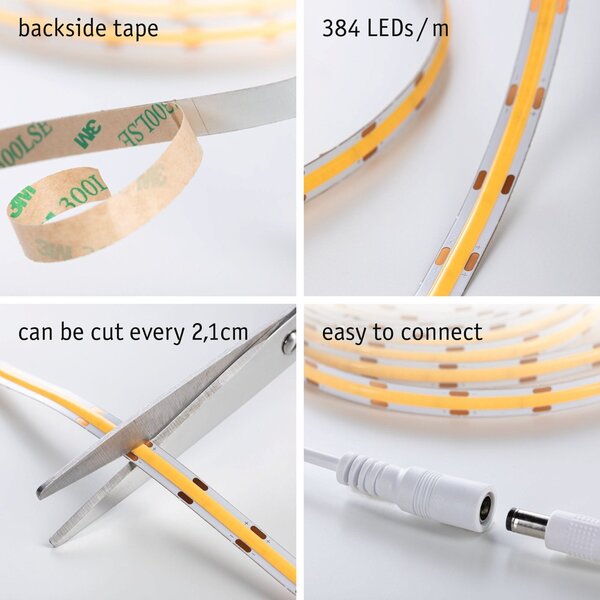P 78862 SimpLED LED Strip Full-Line COB kompletní sada 3m 11W 384LEDs/m 3000K 12VA - PAULMANN