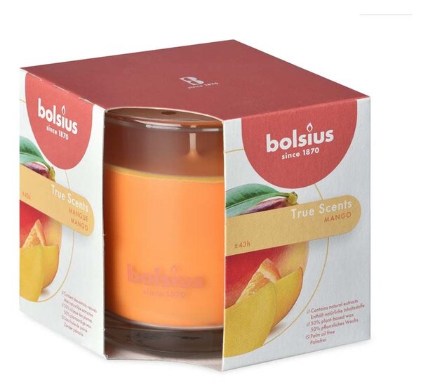 Bolsius Aromatic 2.0 Vonná svíčka ve skle, 95x95mm, Mango