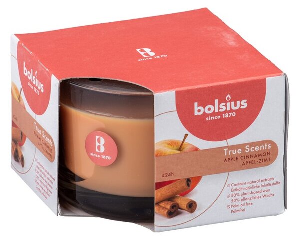 Bolsius Aromatic 2.0 Vonná svíčka ve skle, 90x63mm, Apple Cinammon