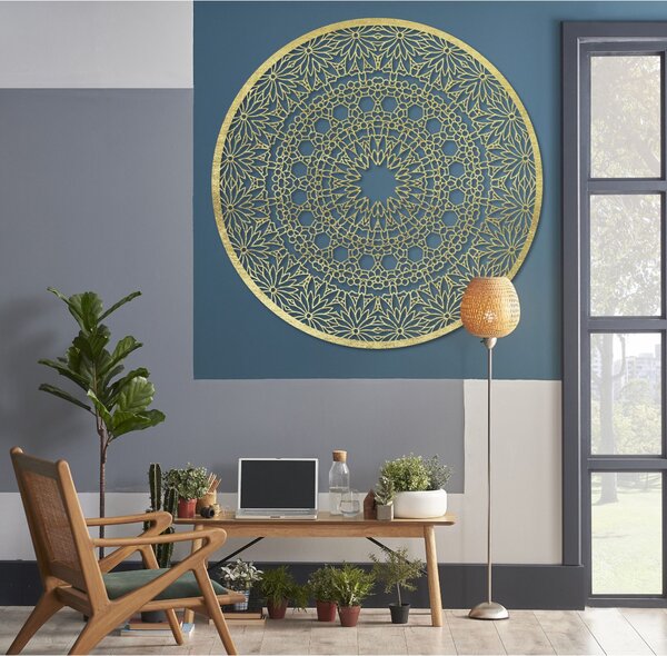 SENTOP | Luxusní dřevěná mandala na zeď | dekorace pro moderní interiér | SENTOP PR0342