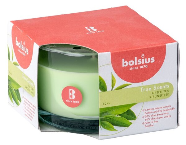 Bolsius Aromatic 2.0 Vonná svíčka ve skle, 90x63mm, Green Tea