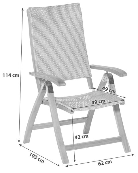 ZAHRADNÍ SESTAVA 7dílné, dřevo, plast Gardenson - Online Only zahradní nábytek, Online Only