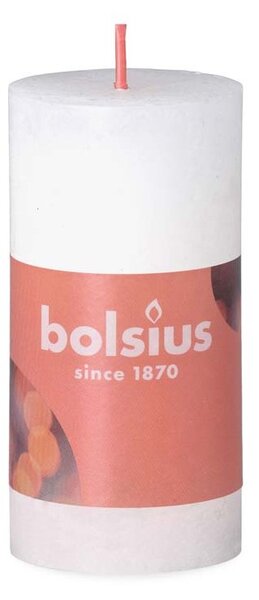 Bolsius Rustic Shine Válec 50x100mm Cloudy White, bílá svíčka