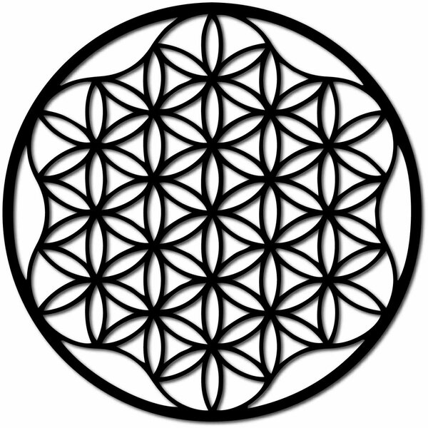 Obraz mandala na zeď z překližky do 120 cm: Přírodní překližka - Topol přírodní Rozměr 50 cm 3964-49819 PR0337