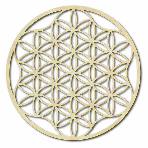 Obraz mandala na zeď z překližky do 120 cm: Přírodní překližka - Topol přírodní Rozměr 50 cm 3964-49819 PR0337