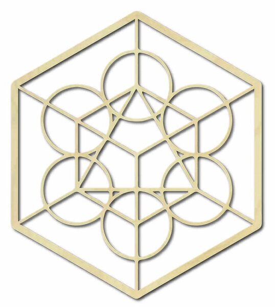 SENTOP | Dřevěný geometrický obraz na zeď žně l SENTOP PR0336