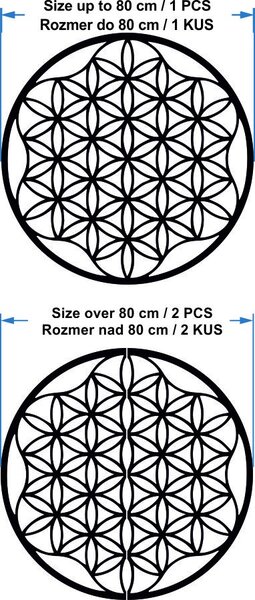 Obraz mandala na zeď z překližky do 120 cm: Přírodní překližka - Topol přírodní Rozměr 50 cm 3964-49819 PR0337