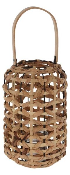 Velká proutěná lampa s uchem - přírodní, 22 × 45 cm