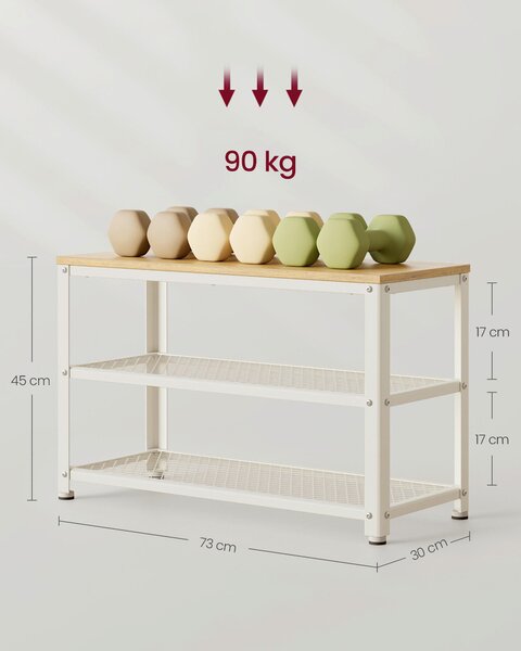 REGÁL NA BOTY, 73/45/30 cm Boxxx - Online Only šatny & botníky, Online Only