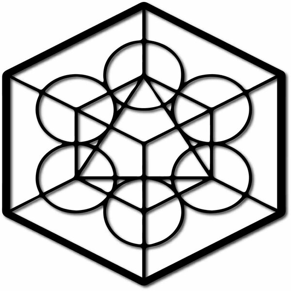 SENTOP | Dřevěný geometrický obraz na zeď žně l SENTOP PR0336