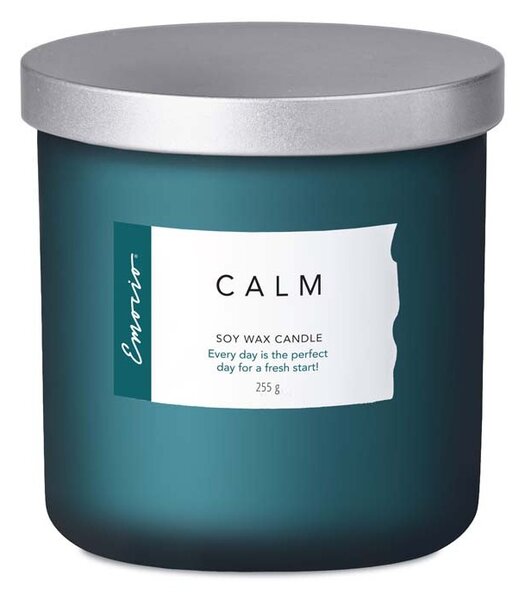 Emocio Wellness vonná svíčka s kovovým víčkem Calm, sojová 95x95mm