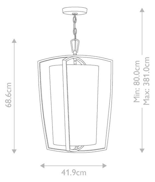 ZÁVĚSNÉ SVÍTIDLO, 41.9/80 cm Elstead Lighting - Online Only svítidla, Online Only