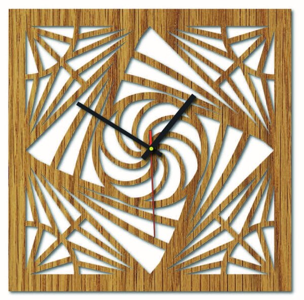 Sentop - MDF Nástěnné hodiny do kuchyně HDF16 i černé: Stříbrné ručičky HDF - černá Rozměr 30 x 30 cm 3973-51368 HDFK016 MDF