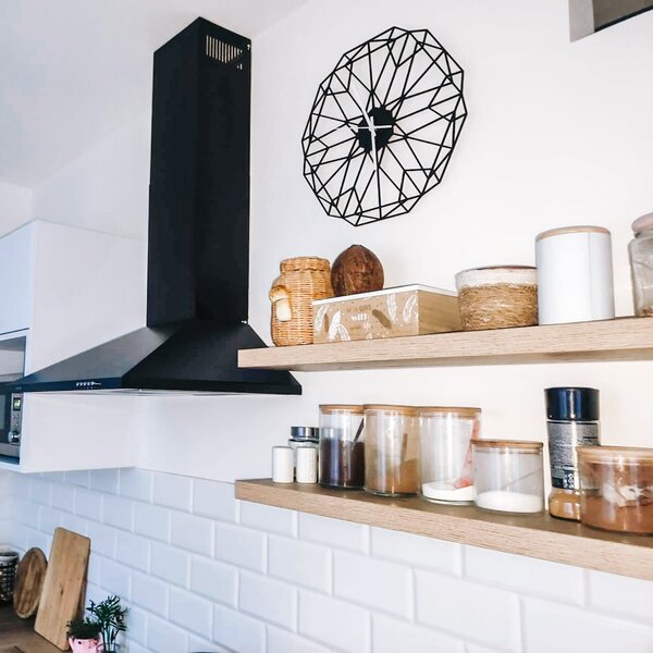MDF Nástěnné hodiny do obýváku i černé 40 cm I SENTOP HDFK0017: HDF - Černá 3975-73196 HDFK0017 PR0346 MDF