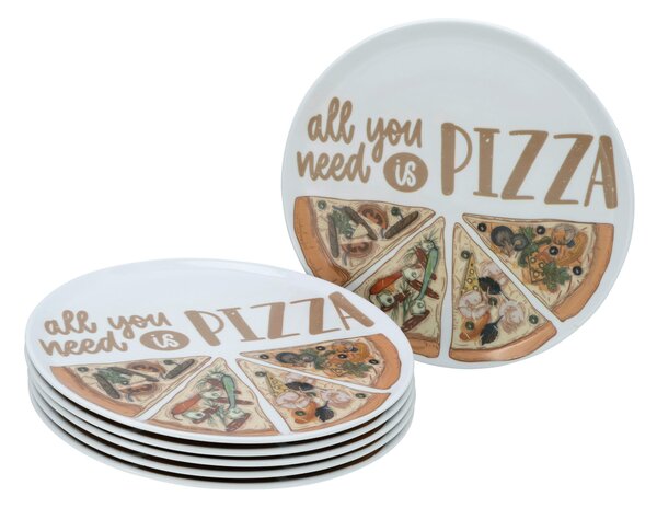 SADA TALÍŘŮ NA PIZZU, keramika, 33 cm Creatable - Online Only nádobí, Online Only