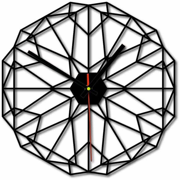 MDF Nástěnné hodiny do obýváku i černé 40 cm I SENTOP HDFK0017: HDF - Černá 3975-73196 HDFK0017 PR0346 MDF