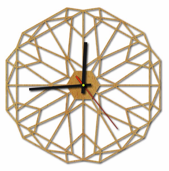 MDF Nástěnné hodiny do obýváku i černé 40 cm I SENTOP HDFK0017: HDF - Černá 3975-73196 HDFK0017 PR0346 MDF