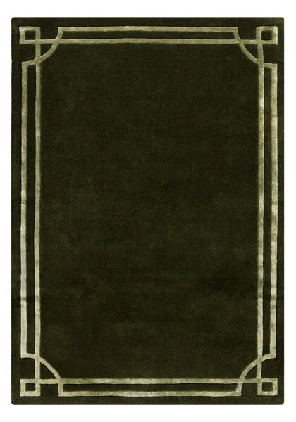 Tmavě zelený ručně tkaný vlněný koberec 160x230 cm Gatsby – Flair Rugs