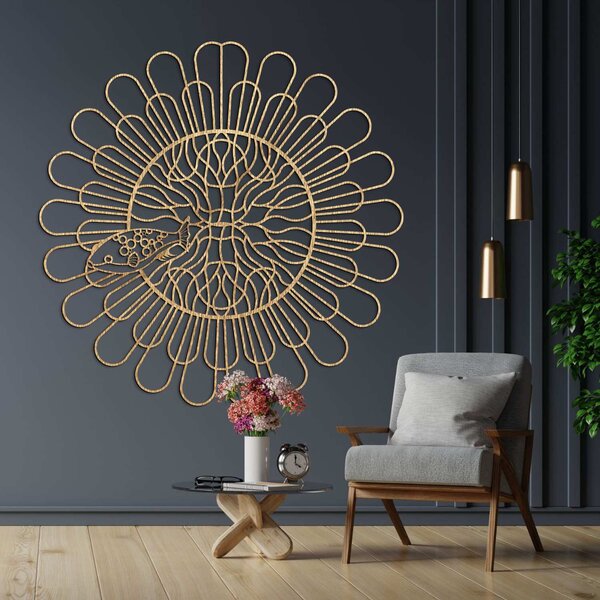 SENTOP | Unikátní 3D Mandala Ryba Proměňte svou stěnu v umění I SENTOP PR0348
