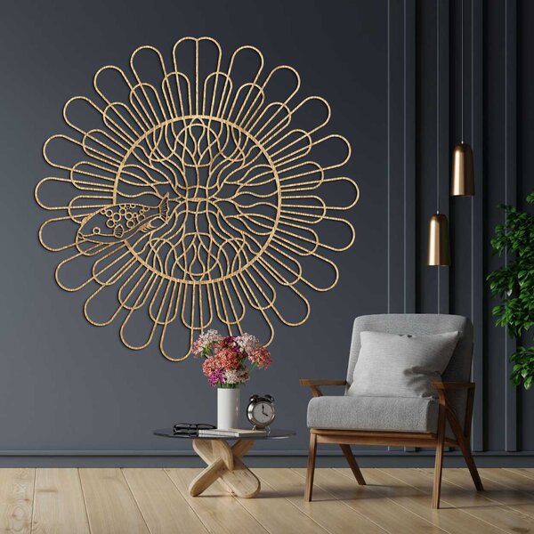 SENTOP | Unikátní 3D Mandala Ryba Proměňte svou stěnu v umění I SENTOP PR0348