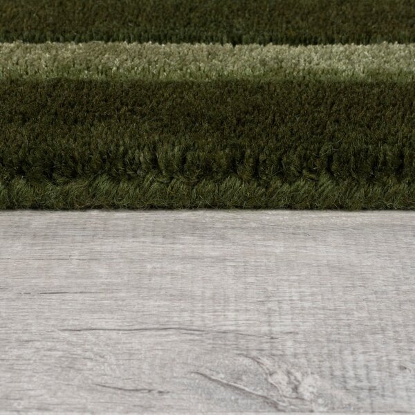 Tmavě zelený ručně tkaný vlněný koberec 160x230 cm Gatsby – Flair Rugs