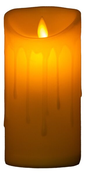 Emocio LED svíčka s tančícím plamenem krémová 75x150mm