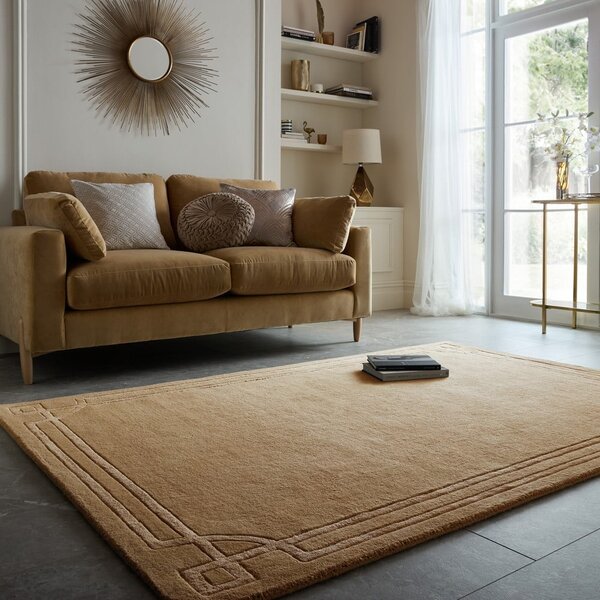 Ručně tkaný vlněný koberec v terakotové barvě 120x170 cm Gatsby – Flair Rugs