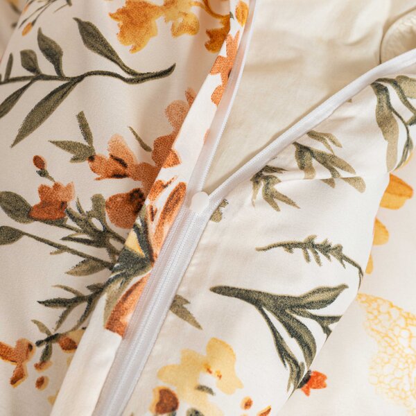Povlečení z mikrovlákna FLORAL RIBBON krémové Rozměr povlečení: 70 x 90 cm | 140 x 220 cm