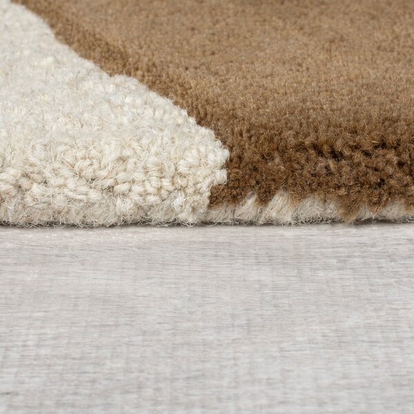 Hnědý/béžový vlněný koberec 120x170 cm Glow – Flair Rugs