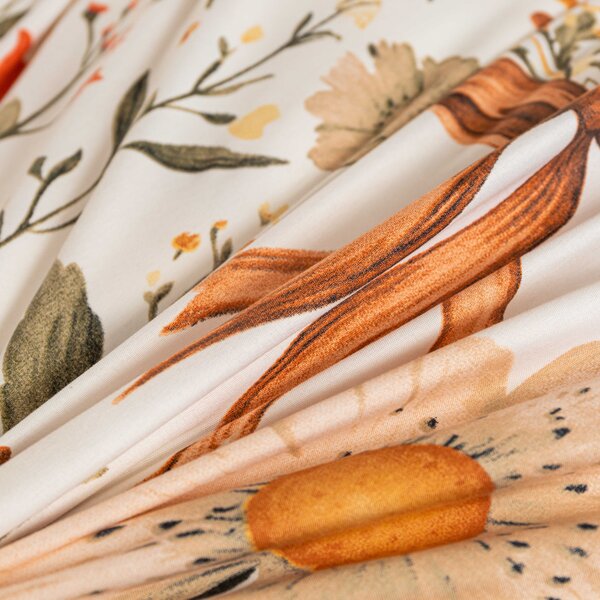 Povlečení z mikrovlákna FLORAL RIBBON krémové Rozměr povlečení: 70 x 90 cm | 140 x 220 cm