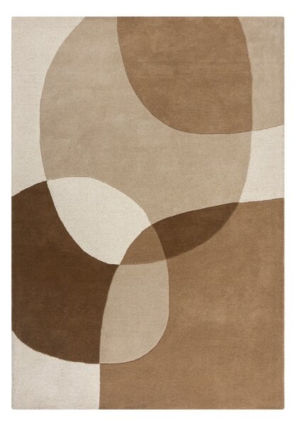 Hnědý/béžový vlněný koberec 120x170 cm Glow – Flair Rugs