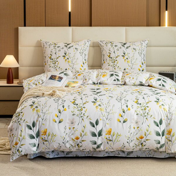 Povlečení z mikrovlákna CITRUS GARDEN bílé Rozměr povlečení: 70 x 90 cm | 140 x 200 cm