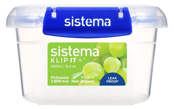 Sistema Vodotěsná krabička na potraviny KLIP IT PLUS 2 klipy 400 ml