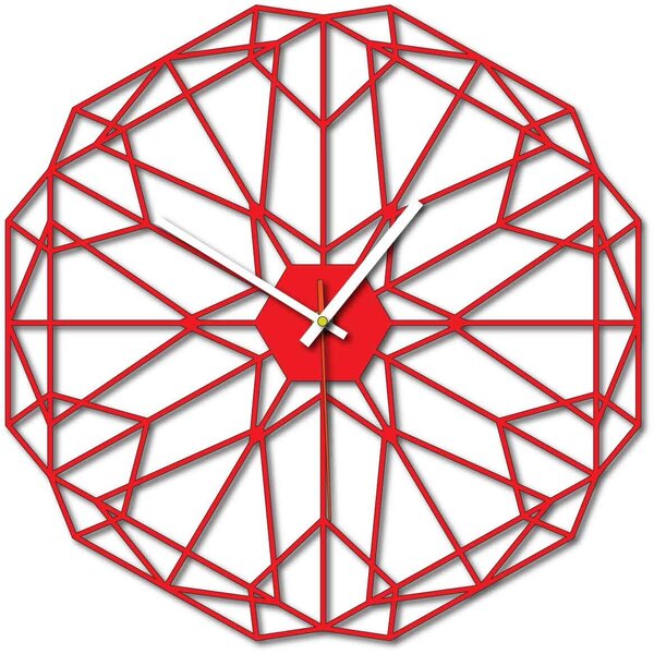 Geometrické nástěnné hodiny také černé X0097: Šedá kovová Ral 7005 Stříbrné ručičky Rozměr 30 x 30 cm 3997-53161 X0097 PLEXI SKLO