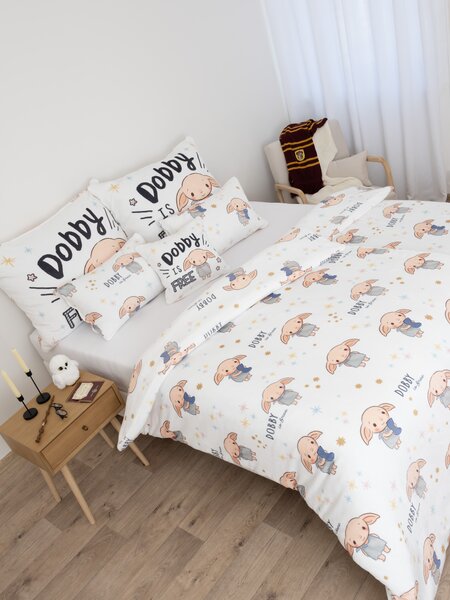 MK Lůžkoviny Mikroplyšové povlečení Harry Potter - Tiny Dobby 140 × 200 cm, 70 x 90 cm
