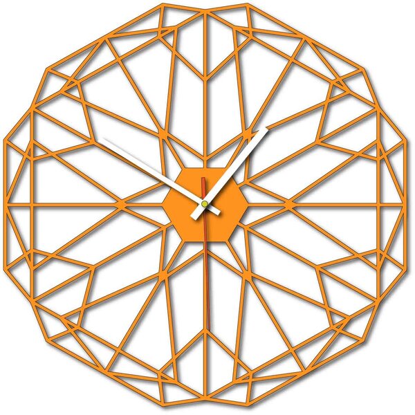 Geometrické nástěnné hodiny také černé X0097: Šedá kovová Ral 7005 Stříbrné ručičky Rozměr 30 x 30 cm 3997-53161 X0097 PLEXI SKLO